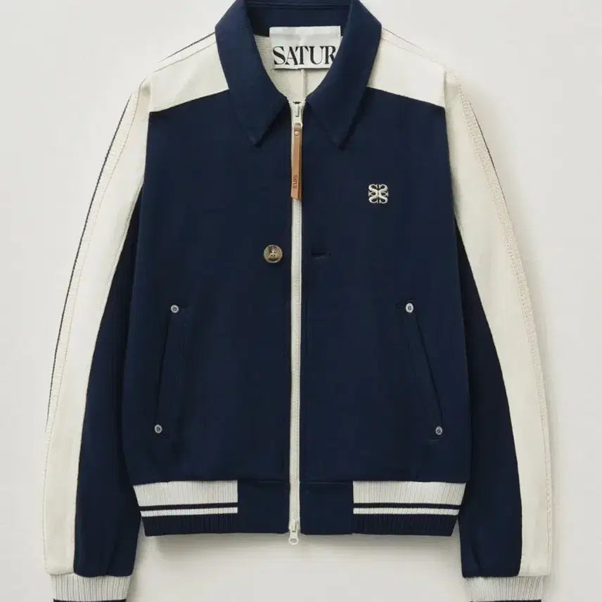 [BUNJANG] Setter Lawton Collar Track Zip-up Jacket Classic Navy / 세터 로턴 칼라 트랙 집업 자켓 클래식 네이비