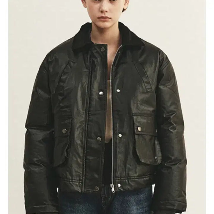 [BUNJANG] Yan 13 Heritage Padded Jumper Black / [새상품] 얀13 헤리티지 패딩 점퍼 블랙 (정가198,000)