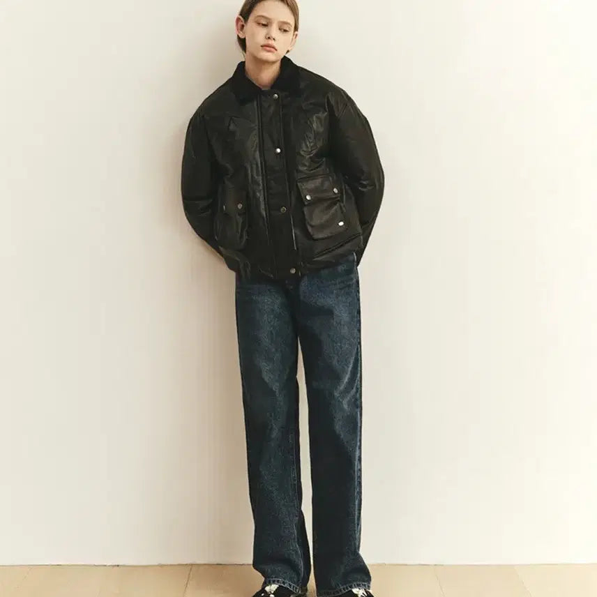 [BUNJANG] Yan 13 Heritage Padded Jumper Black / [새상품] 얀13 헤리티지 패딩 점퍼 블랙 (정가198,000)