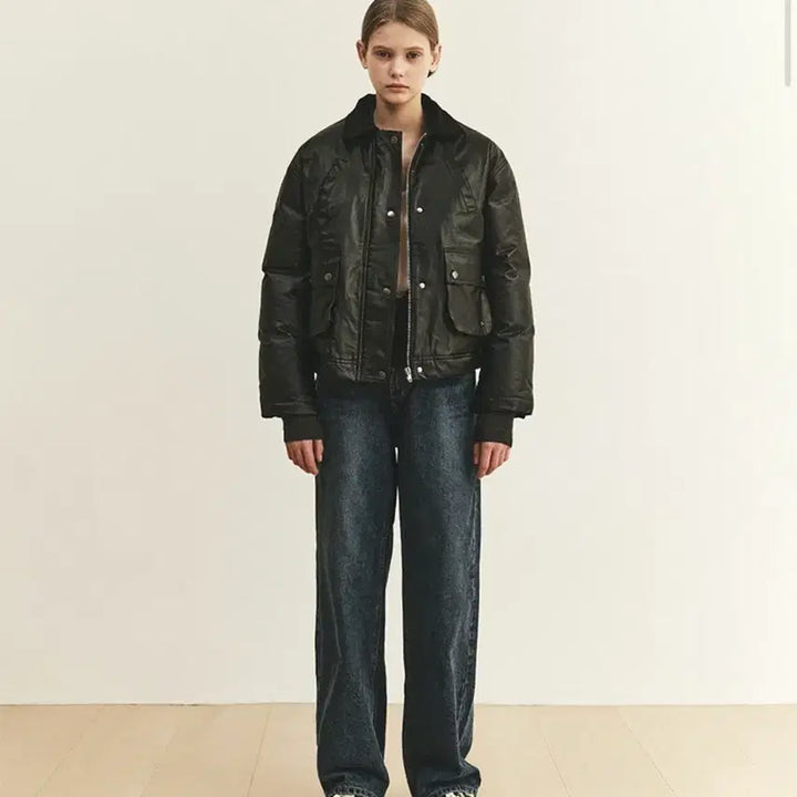 [BUNJANG] Yan 13 Heritage Padded Jumper Black / [새상품] 얀13 헤리티지 패딩 점퍼 블랙 (정가198,000)