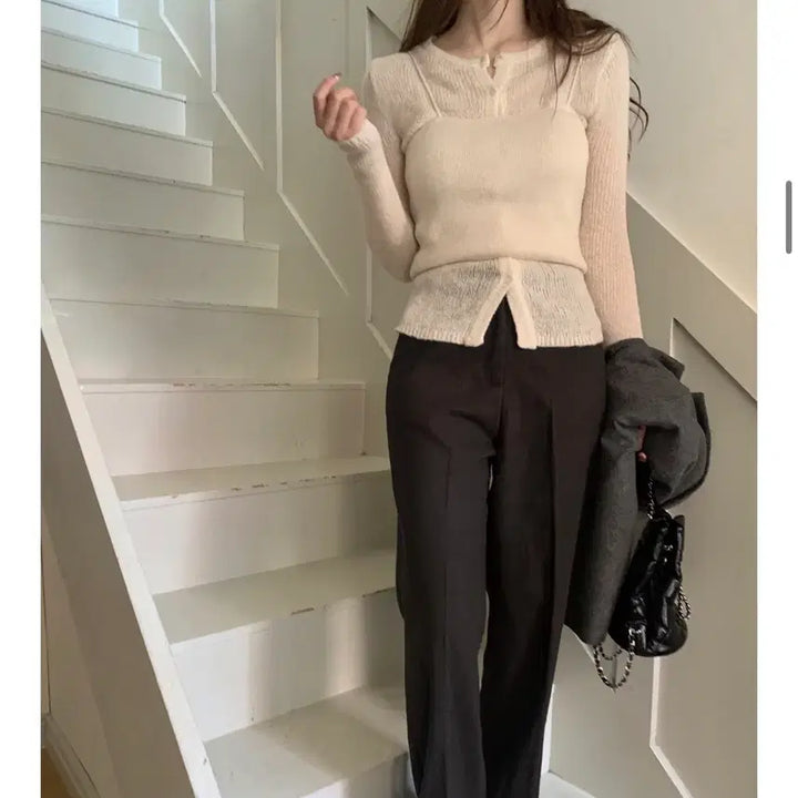 [BUNJANG] Marion Schna Layered Knit Set / 메리온 슈나레이어드니트세트