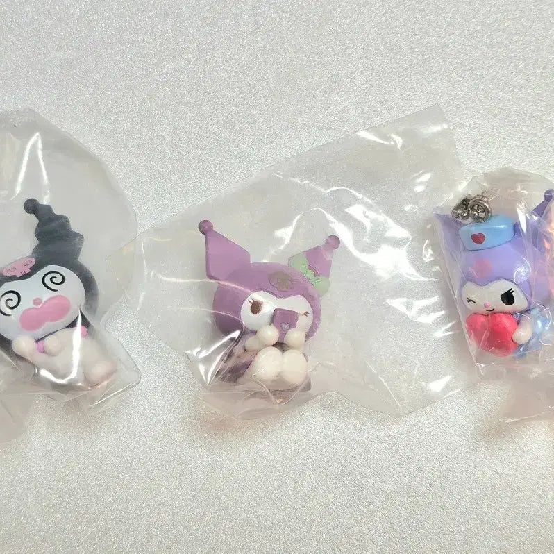[BUNJANG] Sanrio Kuromi Gacha 3-Piece Set / 일괄판매) 산리오 쿠로미 가챠 3개 세트