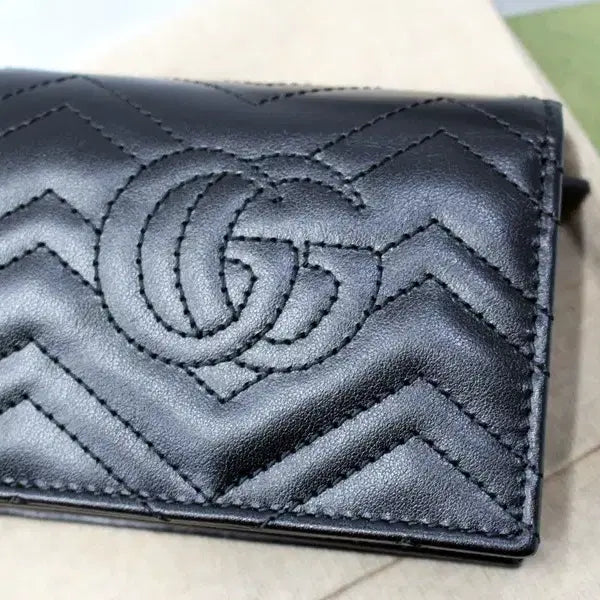 [BUNJANG] Gucci GG Marmont Matelassé Chain Card Wallet / 구찌 625693 GG마몬트 마틀라쎄 체인 카드반지갑