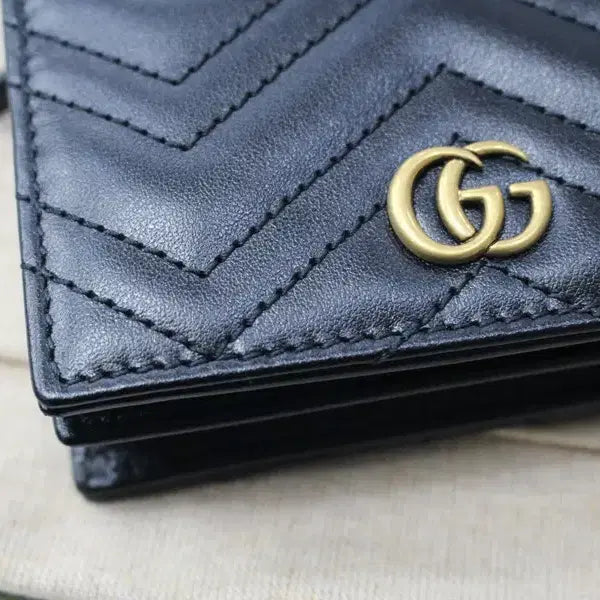 [BUNJANG] Gucci GG Marmont Matelassé Chain Card Wallet / 구찌 625693 GG마몬트 마틀라쎄 체인 카드반지갑