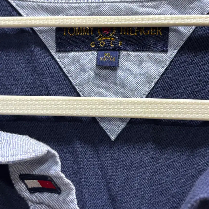 [BUNJANG] Tommy Hilfiger Navy Polo T-shirt / 타미힐피거 네이비 카라 반팔 티셔츠