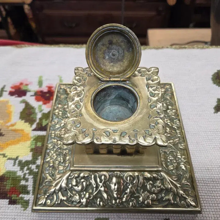 [BUNJANG] Vintage Brass Ink Stand / 빈티지 황동 잉크 스탠드 입니다. uk