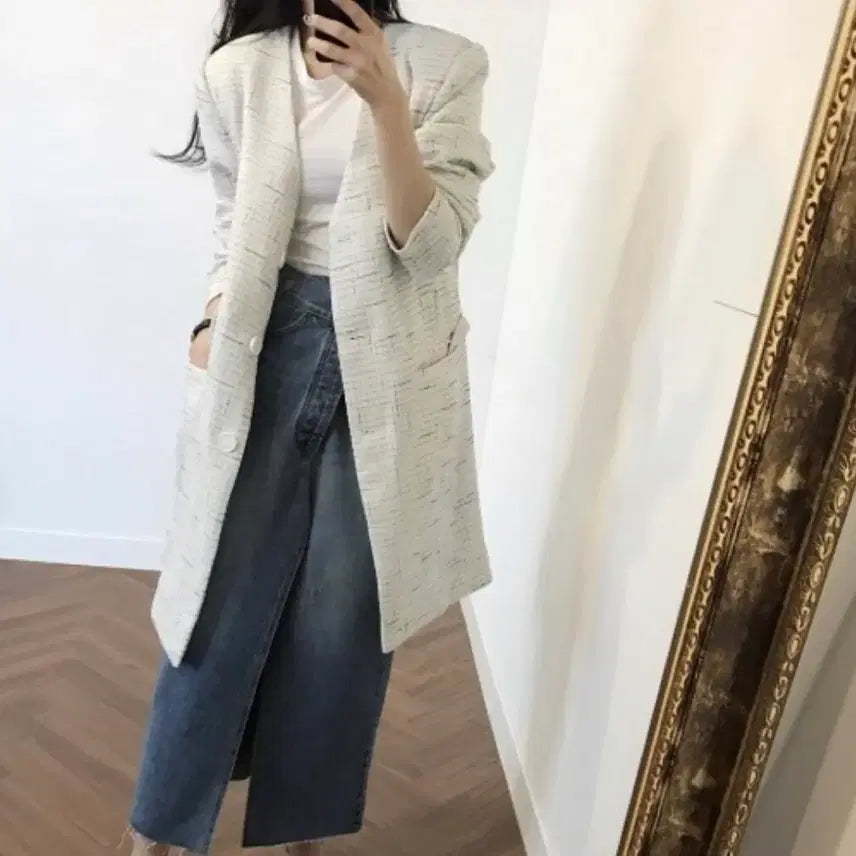 [BUNJANG] ByCini Tweed Jacket / [새상품 (44-66반)] 바이씨니 트위드 자켓