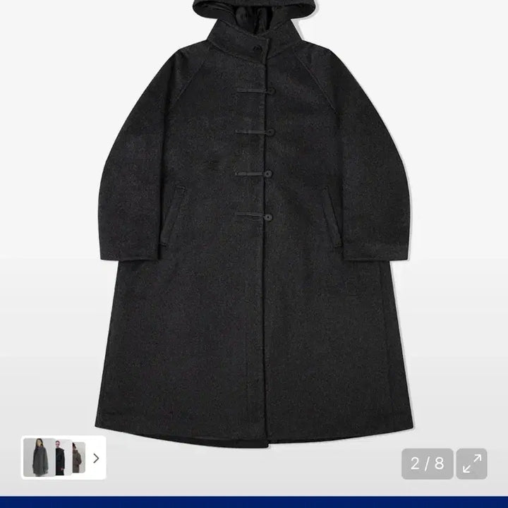[BUNJANG] Miseki Seoul Hoodie Long Coat / 미세키 서울 후디 롱 코트