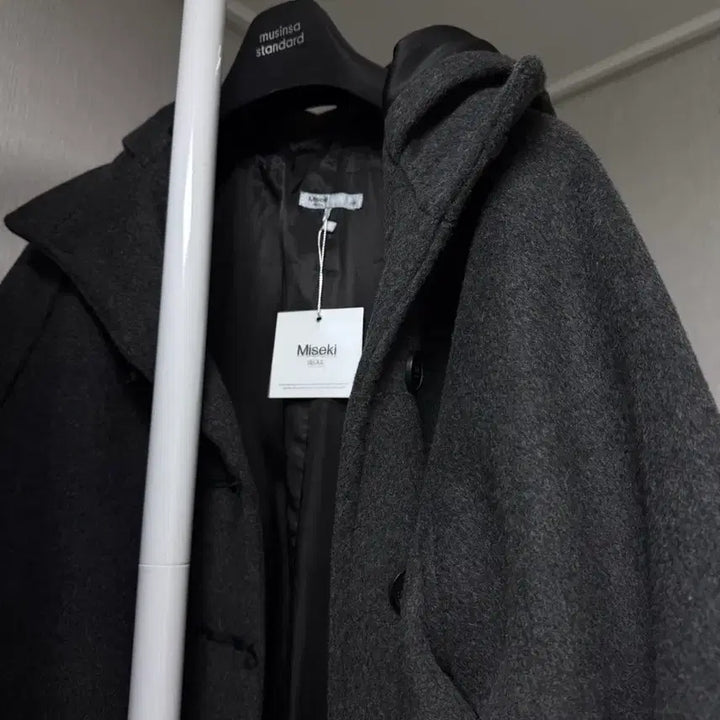 [BUNJANG] Miseki Seoul Hoodie Long Coat / 미세키 서울 후디 롱 코트
