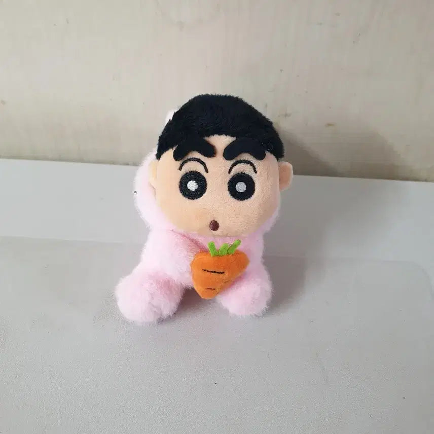 [BUNJANG] Crayon Shin-chan Pink Rabbit Plush Doll &amp; Keyring / 새것 토끼짱구 짱구인형 짱구키링 짱구