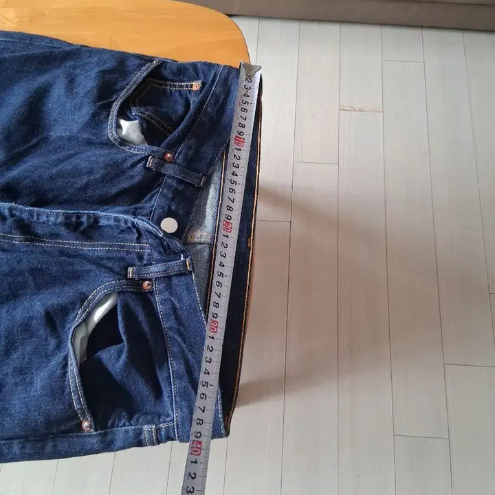 [BUNJANG] Dark Denim Wide Pants 31 inch / 다크 데님 와이드 팬츠 31인치