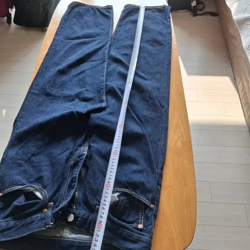 [BUNJANG] Dark Denim Wide Pants 31 inch / 다크 데님 와이드 팬츠 31인치