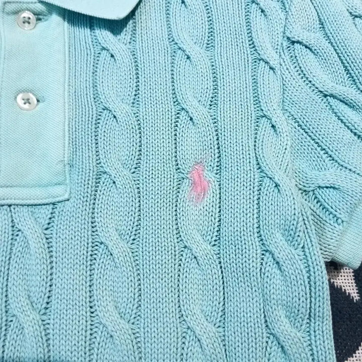[BUNJANG] Polo Ralph Lauren Pink Pony Cable Knit Half-Button Polo Shirt / 나이키 에어조던 화이트 와이낫 제로0.1 A01042-100 농구화 하이