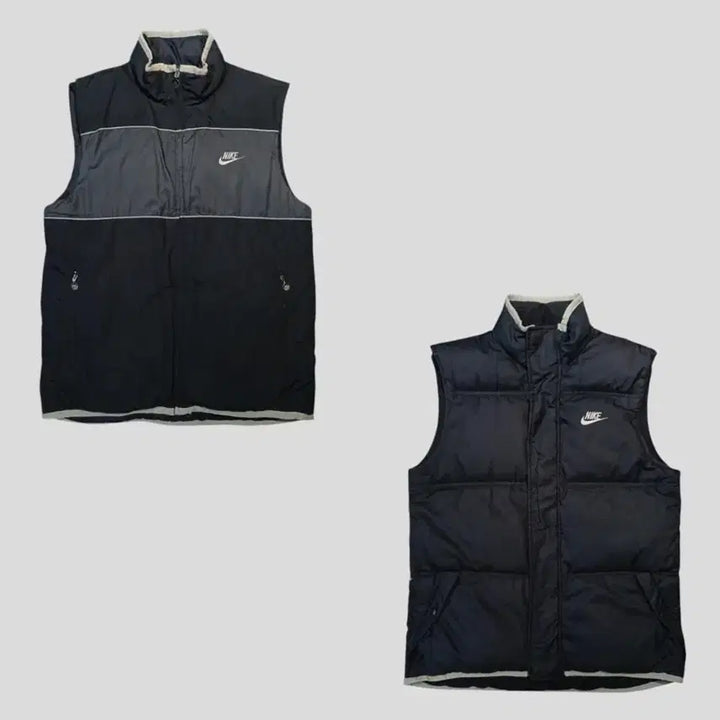 [BUNJANG] Nike 00s Reversible Futura Logo Jacket / 나이키 00s 블랙 그레이 베이지 리버시블 배색 라이닝 퓨추라로고 올드스