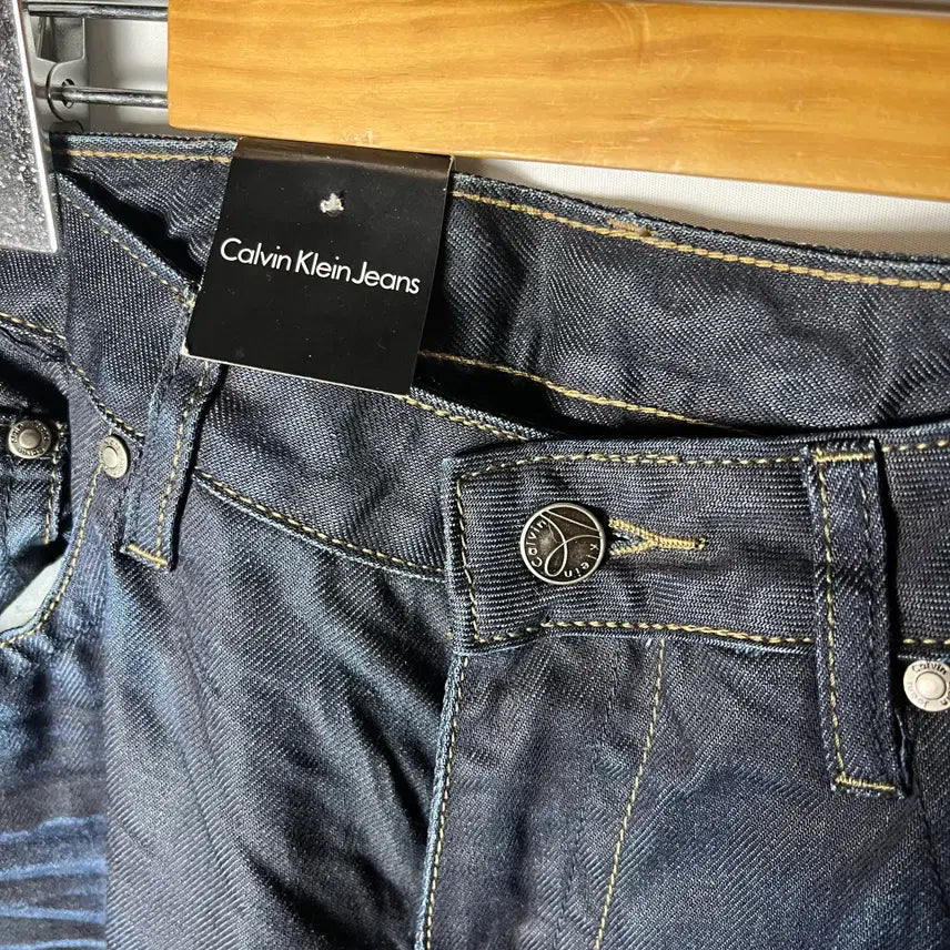 [SOLD OUT] [Calvin Klein] 캘빈클라인 진스 페이딩 플리츠 데님팬츠