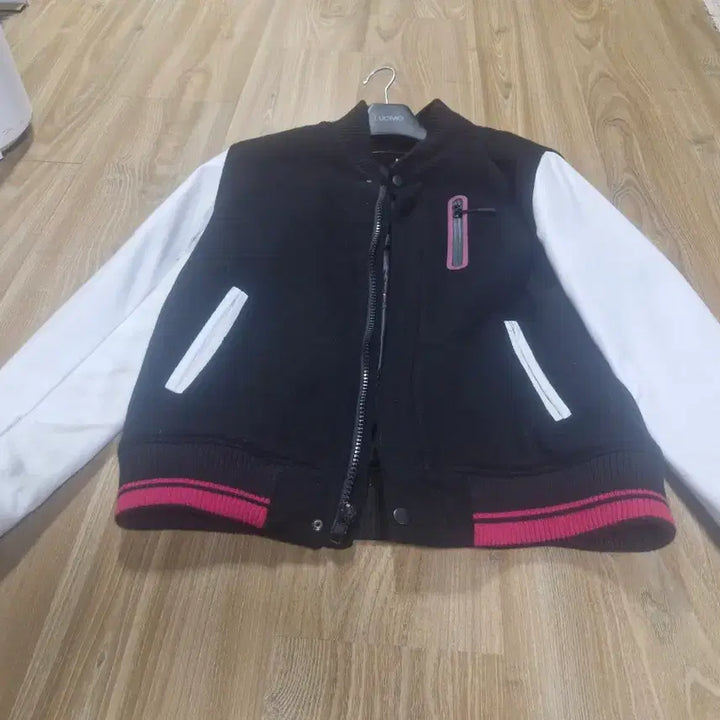 [BUNJANG] Leather Sleeve Baseball Jacket / 야구잠바 고급 100