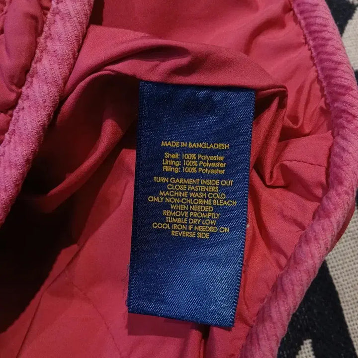 [BUNJANG] Polo Ralph Lauren Pink Diamond Quilted Jacket / 폴로랄프로렌 핑크 심플포니 다이아몬드퀼팅 숄카라 퀼팅자켓 캐주얼자켓 M(