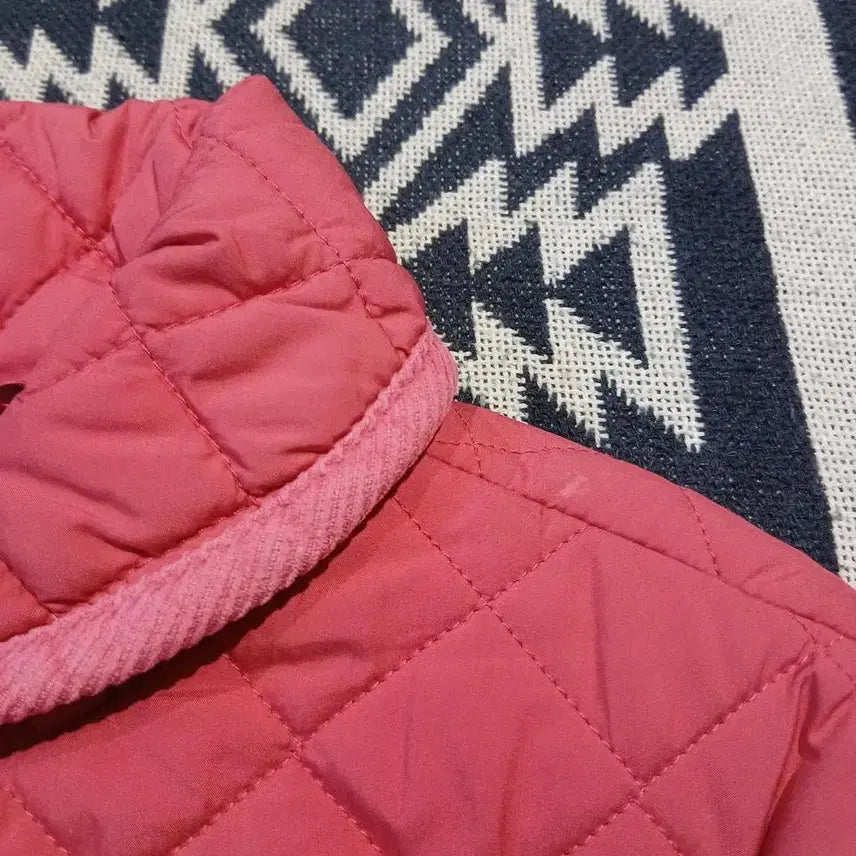 [BUNJANG] Polo Ralph Lauren Pink Diamond Quilted Jacket / 폴로랄프로렌 핑크 심플포니 다이아몬드퀼팅 숄카라 퀼팅자켓 캐주얼자켓 M(