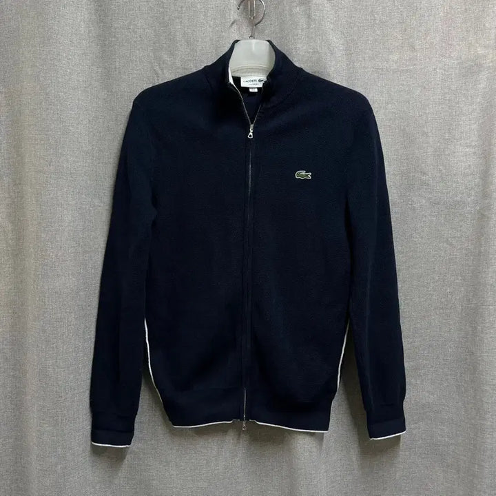 [BUNJANG] Lacoste Classic Fit Zip-Up Knit Cardigan / [S/95] 라코스테 클래식 핏 집업 니트 가디건