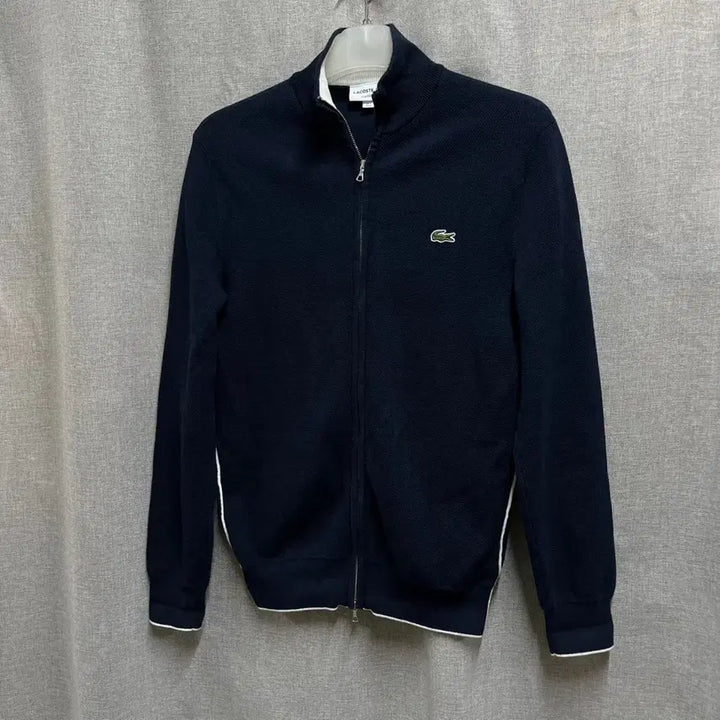 [BUNJANG] Lacoste Classic Fit Zip-Up Knit Cardigan / [S/95] 라코스테 클래식 핏 집업 니트 가디건