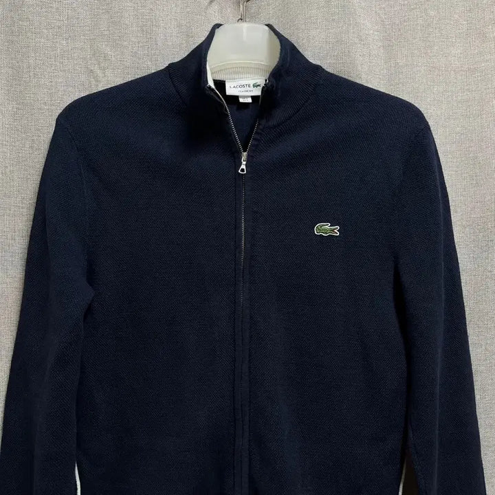 [BUNJANG] Lacoste Classic Fit Zip-Up Knit Cardigan / [S/95] 라코스테 클래식 핏 집업 니트 가디건