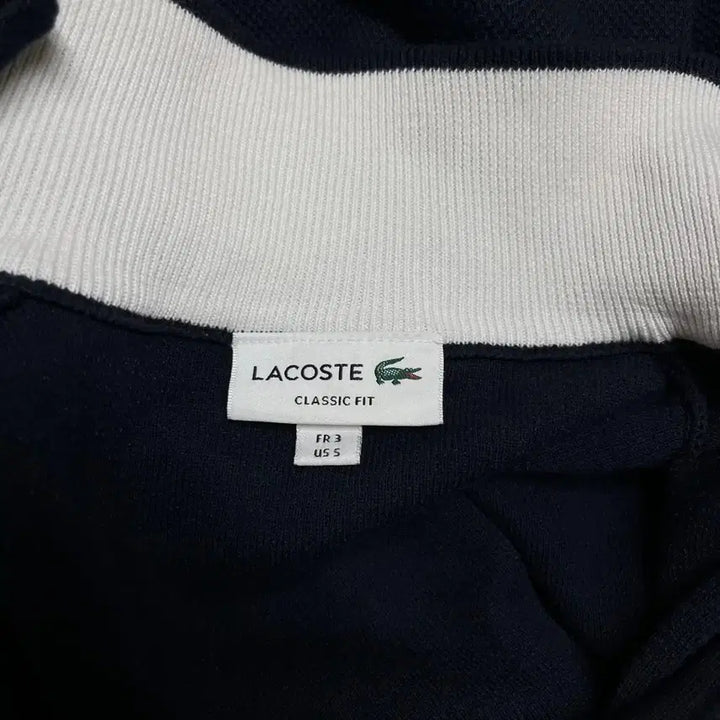 [BUNJANG] Lacoste Classic Fit Zip-Up Knit Cardigan / [S/95] 라코스테 클래식 핏 집업 니트 가디건