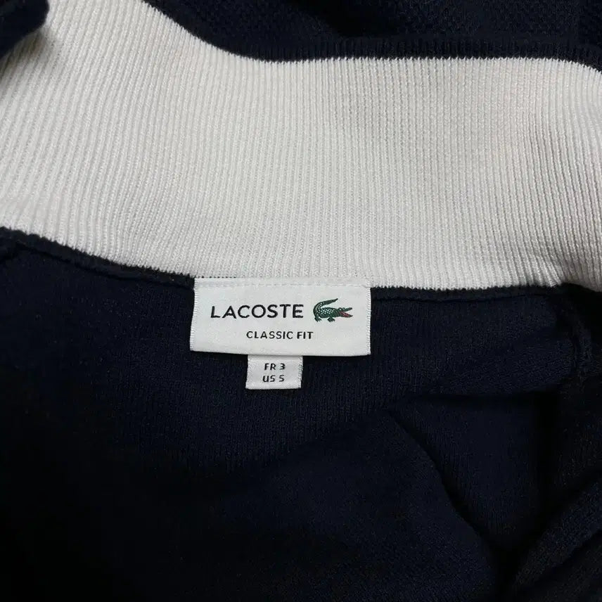 [BUNJANG] Lacoste Classic Fit Zip-Up Knit Cardigan / [S/95] 라코스테 클래식 핏 집업 니트 가디건