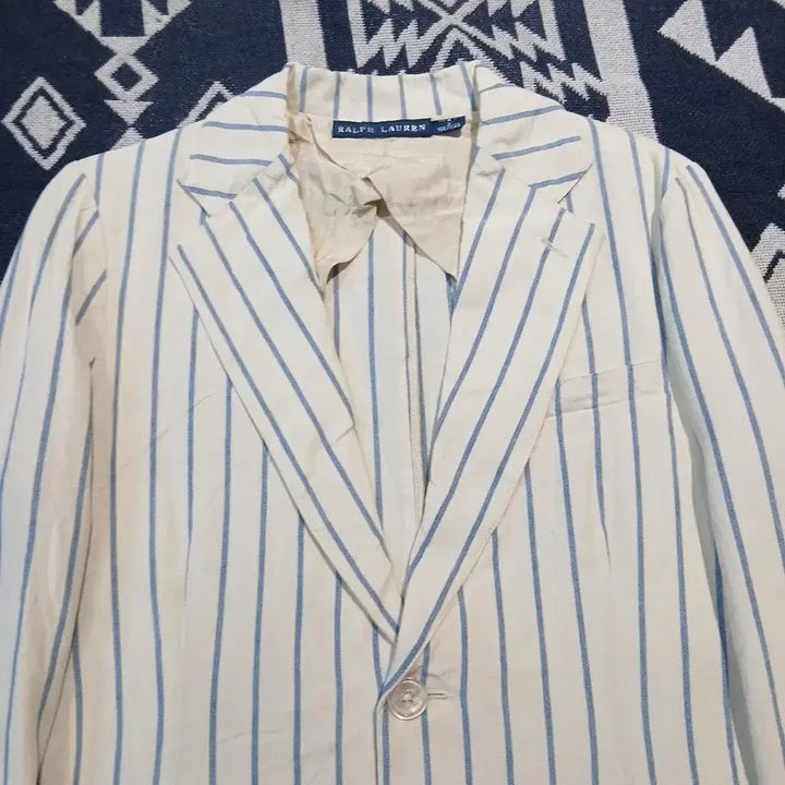 [BUNJANG] Polo Ralph Lauren Ivory Navy Striped Linen Viscose Blend Top / 나이키 00s 레드 화이트 배색 스우시 넘버 20 크레바스 프린팅 사이드