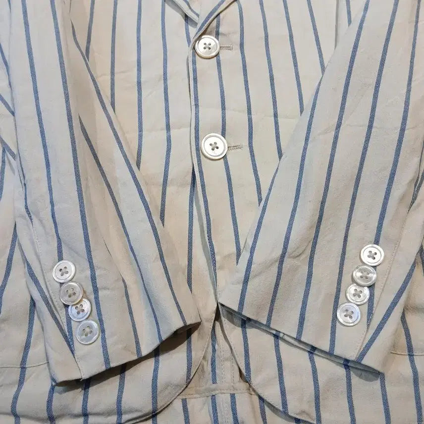 [BUNJANG] Polo Ralph Lauren Ivory Navy Striped Linen Viscose Blend Top / 나이키 00s 레드 화이트 배색 스우시 넘버 20 크레바스 프린팅 사이드