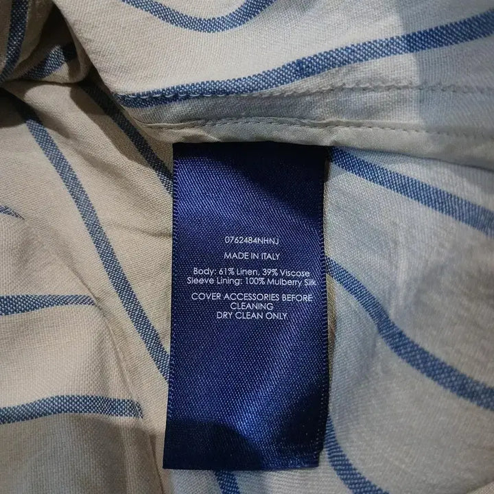 [BUNJANG] Polo Ralph Lauren Ivory Navy Striped Linen Viscose Blend Top / 나이키 00s 레드 화이트 배색 스우시 넘버 20 크레바스 프린팅 사이드