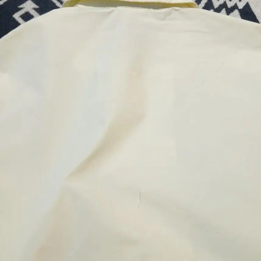 [BUNJANG] Lacoste Light Yellow Croc Patch Logo Swing Top Blouson Jacket / 라코스테 라이트옐로우 연노랑 크록패치 로고 스윙톱 블루종 자켓 S