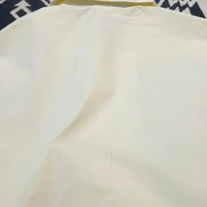 [BUNJANG] Lacoste Light Yellow Croc Patch Logo Swing Top Blouson Jacket / 라코스테 라이트옐로우 연노랑 크록패치 로고 스윙톱 블루종 자켓 S