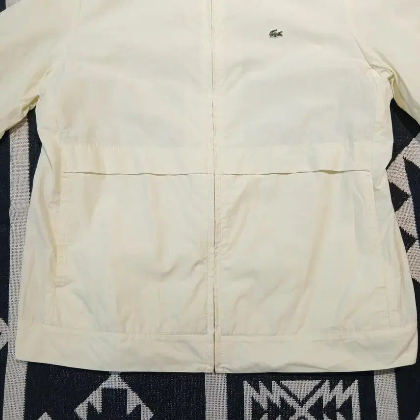 [BUNJANG] Lacoste Light Yellow Croc Patch Logo Swing Top Blouson Jacket / 라코스테 라이트옐로우 연노랑 크록패치 로고 스윙톱 블루종 자켓 S