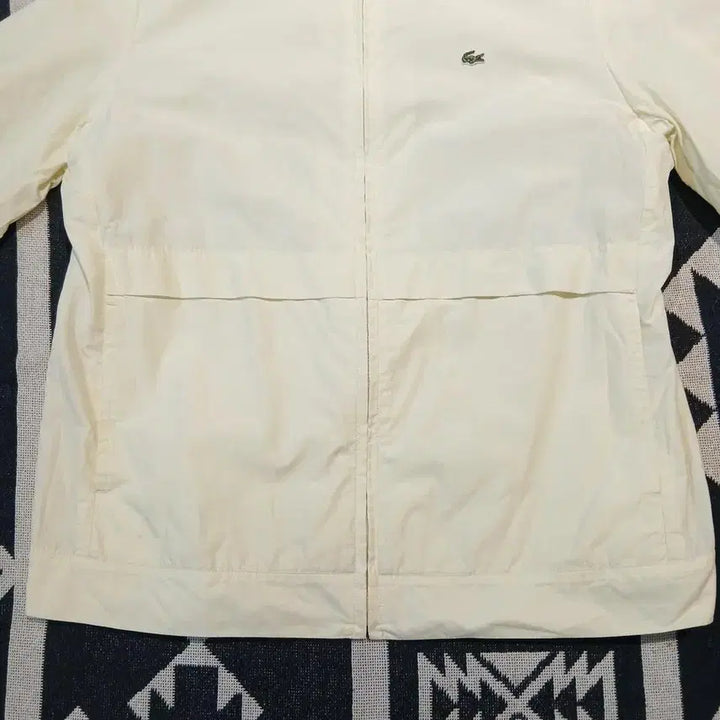 [BUNJANG] Lacoste Light Yellow Croc Patch Logo Swing Top Blouson Jacket / 라코스테 라이트옐로우 연노랑 크록패치 로고 스윙톱 블루종 자켓 S