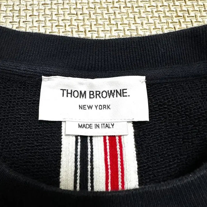 [BUNJANG] Thom Browne Navy 3-Line Sweatshirt / [3/당일배송] 25ss 톰브라운 백삼선 네이비 맨투맨