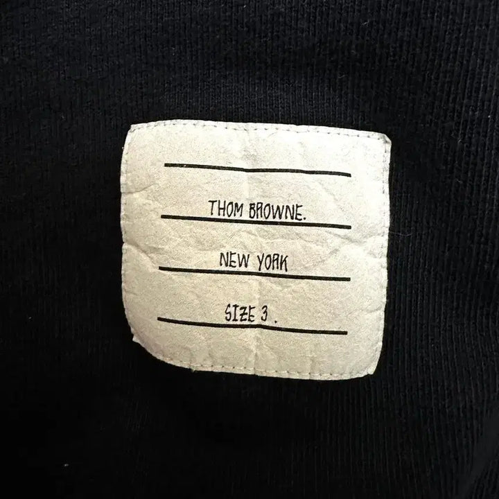 [BUNJANG] Thom Browne Navy 3-Line Sweatshirt / [3/당일배송] 25ss 톰브라운 백삼선 네이비 맨투맨
