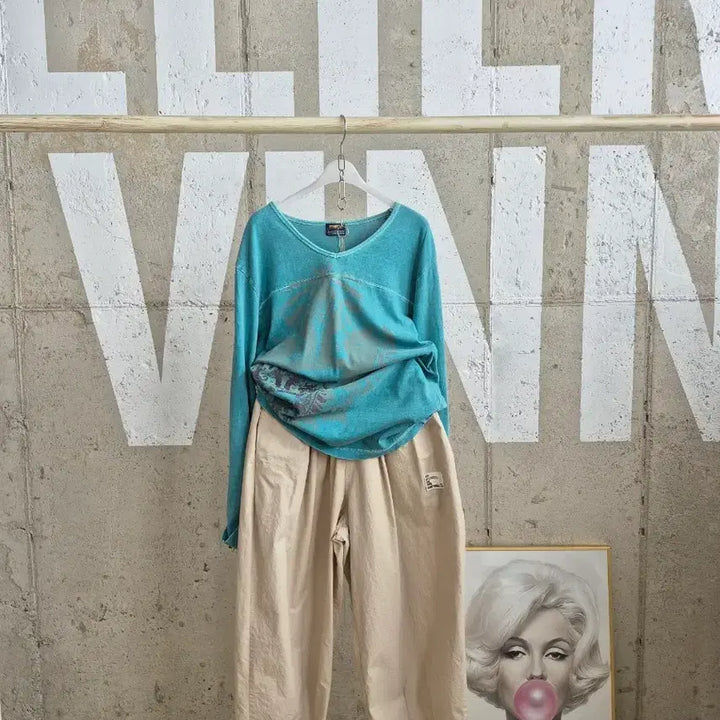 [BUNJANG] Vintage Washed Long Sleeve T-shirt / 빈티지 스타일 워싱 긴팔 티셔츠(TS2