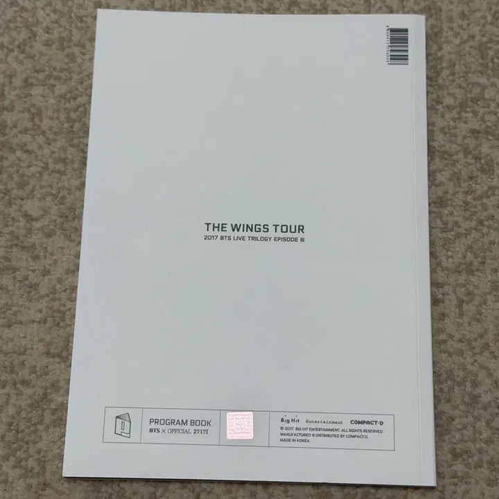 [BUNJANG] BTS Wings Tour Program Book / 방탄 BTS 윙즈 투어 프로그램북