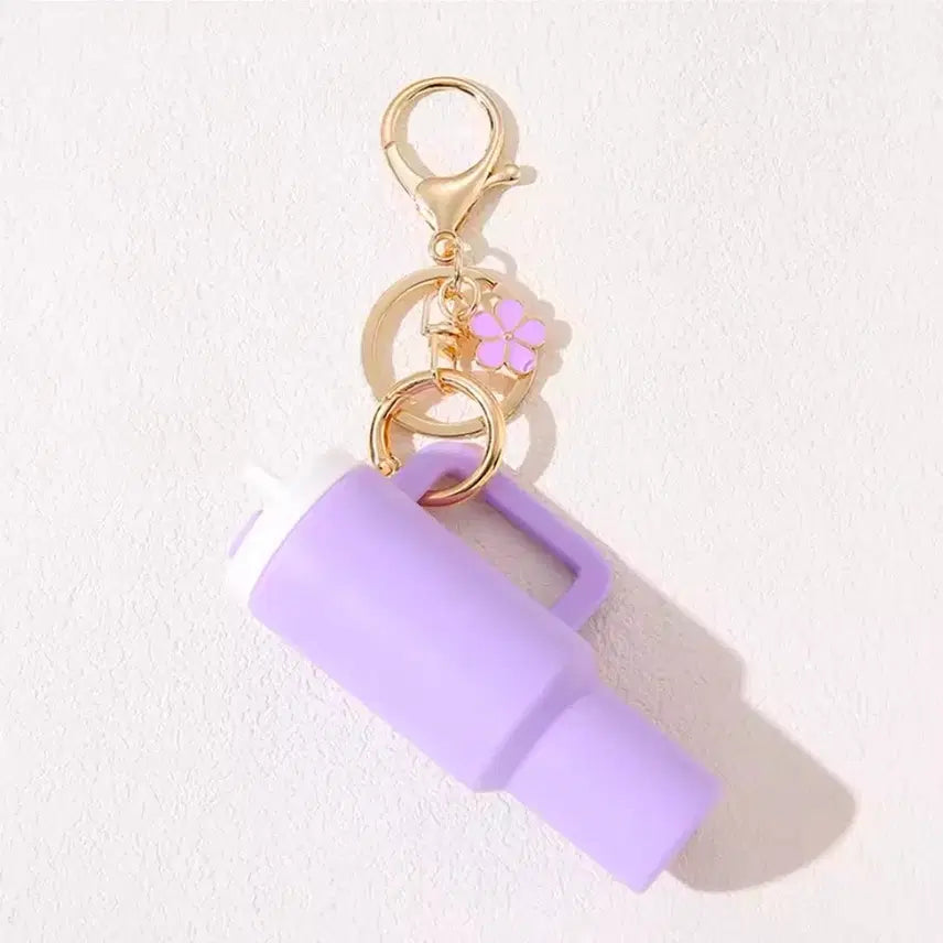 [BUNJANG] Miniature Lipstick Storage Tumbler Keyring / 텀블러 미니어처 립스틱 보관함 키링 1ea