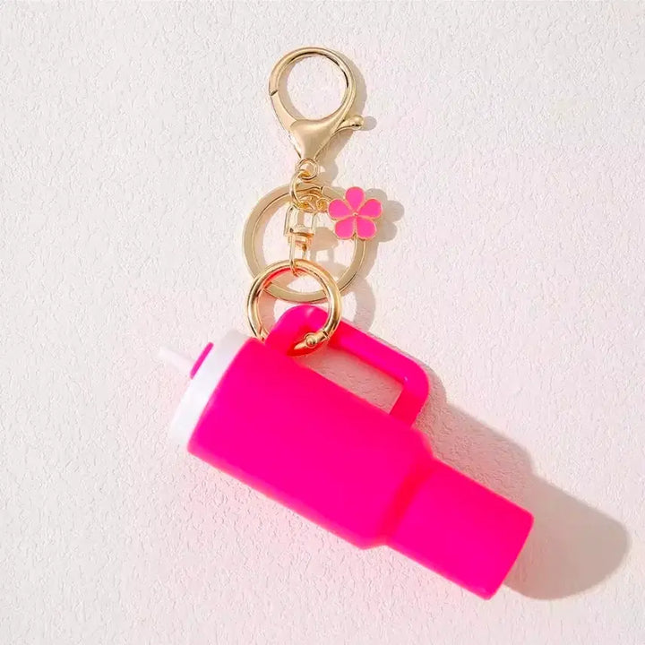 [BUNJANG] Miniature Lipstick Storage Tumbler Keyring / 텀블러 미니어처 립스틱 보관함 키링 1ea