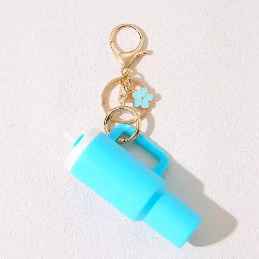 [BUNJANG] Miniature Lipstick Storage Tumbler Keyring / 텀블러 미니어처 립스틱 보관함 키링 1ea