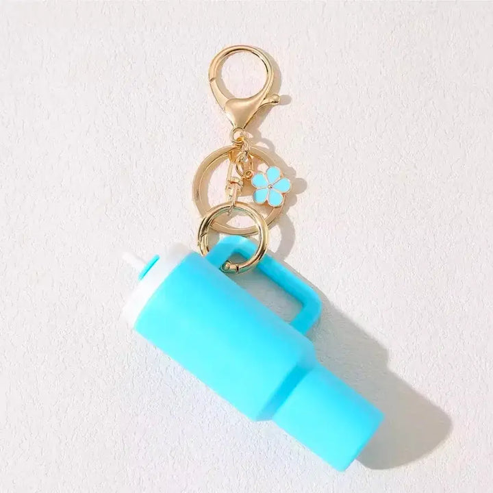 [BUNJANG] Miniature Lipstick Storage Tumbler Keyring / 텀블러 미니어처 립스틱 보관함 키링 1ea