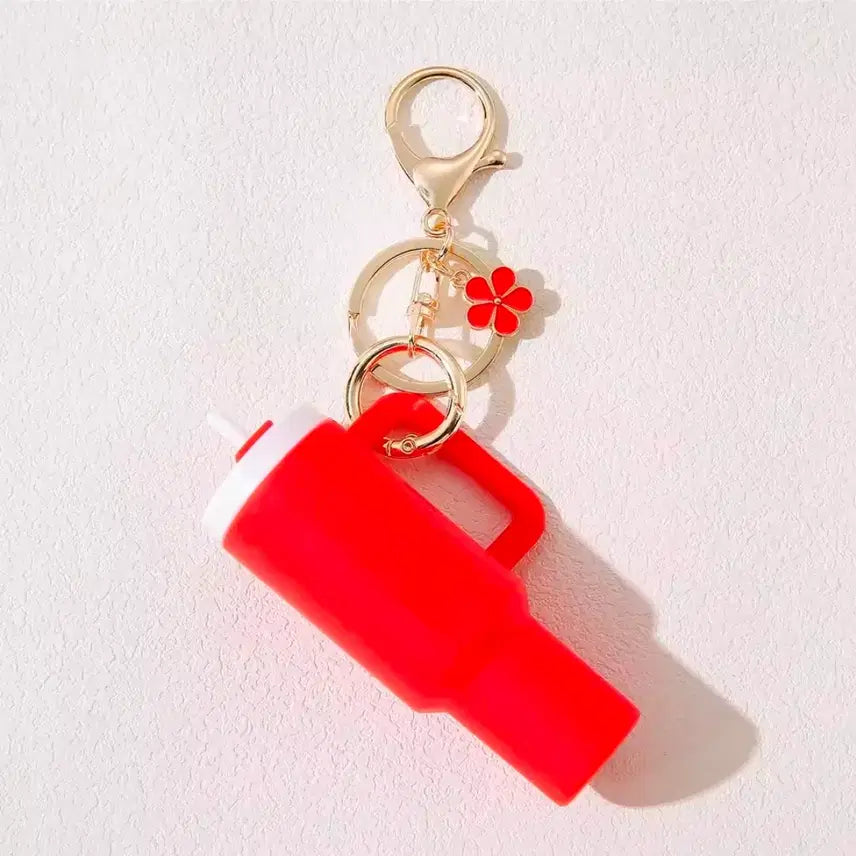 [BUNJANG] Miniature Lipstick Storage Tumbler Keyring / 텀블러 미니어처 립스틱 보관함 키링 1ea