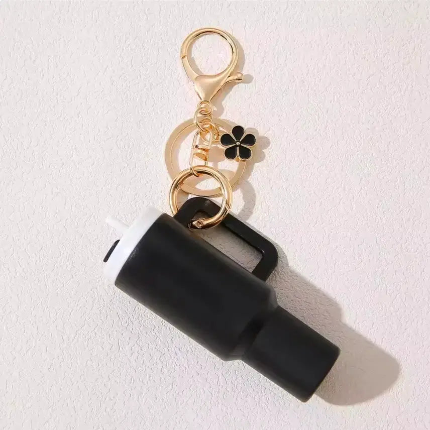 [BUNJANG] Miniature Lipstick Storage Tumbler Keyring / 텀블러 미니어처 립스틱 보관함 키링 1ea