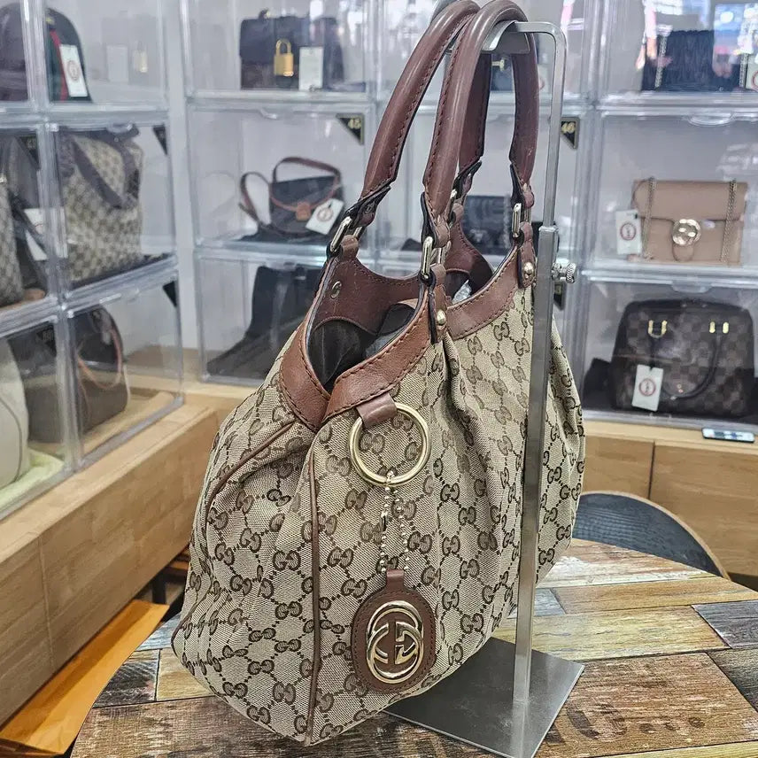[BUNJANG] Gucci Sukey Jacquard Handbag / 구찌 자가드 수키백