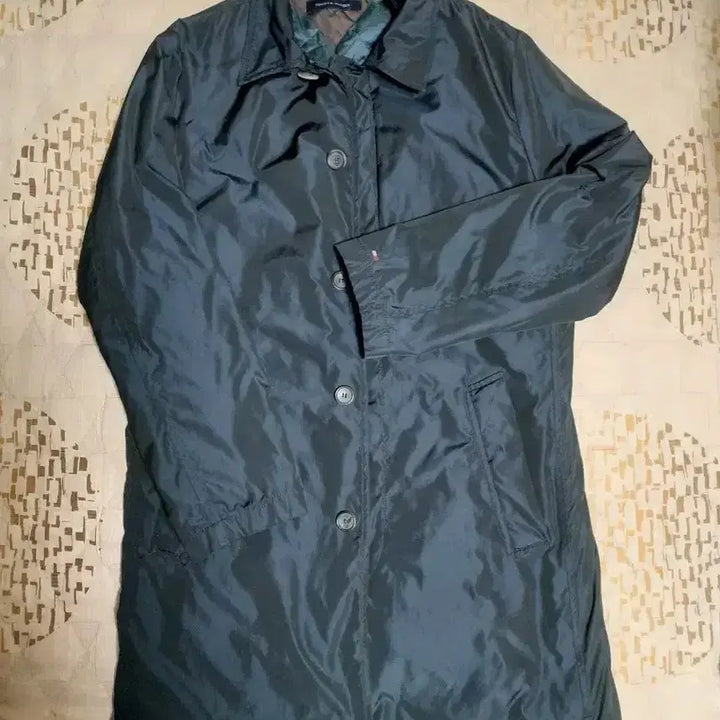 [BUNJANG] Tommy Hilfiger Quilted Navy Coat L / 타미힐피거 퀼팅 간절기 네이비 코트 L