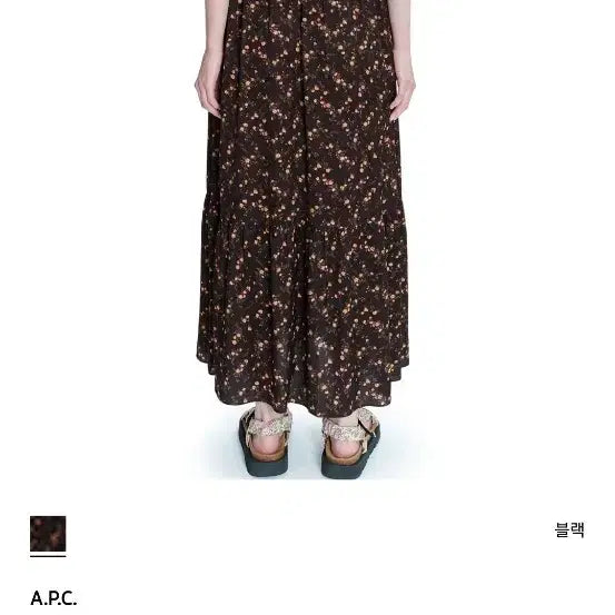 [BUNJANG] A.P.C. Liberty Floral Long Dress / A.P.C. 아페쎄 리버티 플라워 롱 원피스