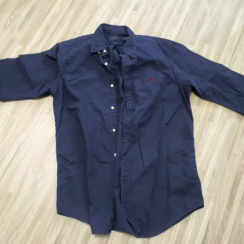 [BUNJANG] Polo Ralph Lauren Navy Shirt (M) / 폴로 랄프로렌 네이비 셔츠 M
