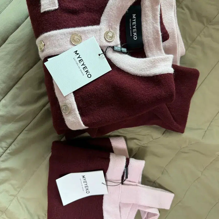 [SOLD OUT] 마이아이코 코코에끌라 셋업 (버건디)