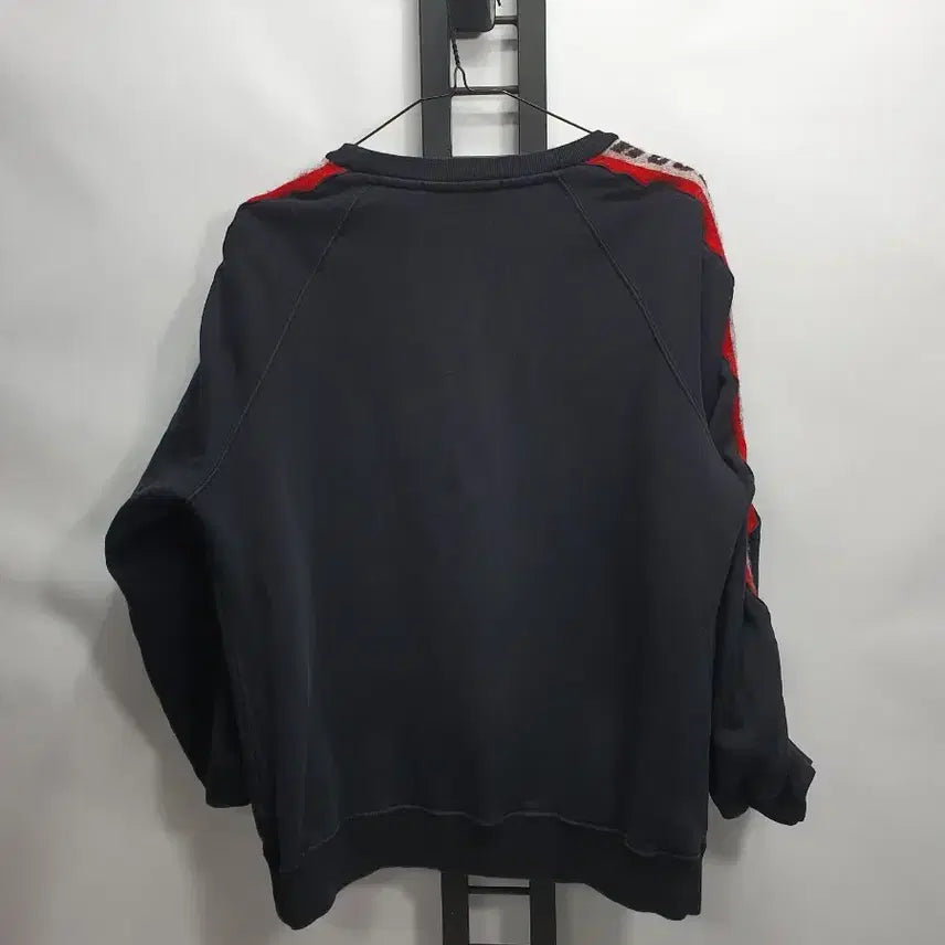 [BUNJANG] MSGM Tape Logo Sweatshirt Black (M) / MSGM 맨투맨 테이프 로고 라인 스웻셔츠 블랙 m